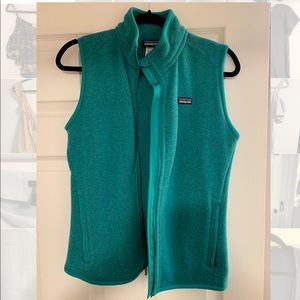 Turquoise Patagonia fleece vest